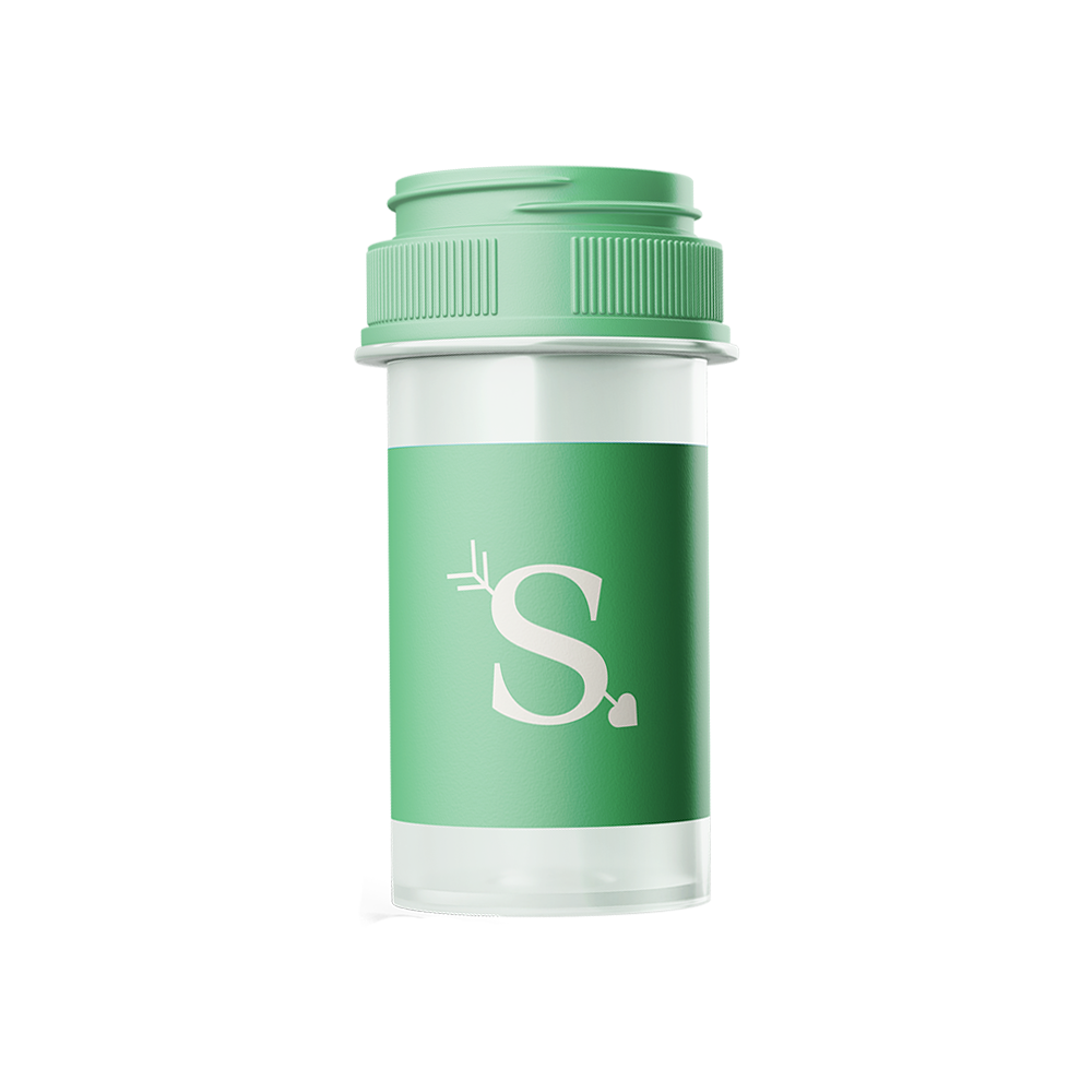 Upright Green Bottle 1000x1000